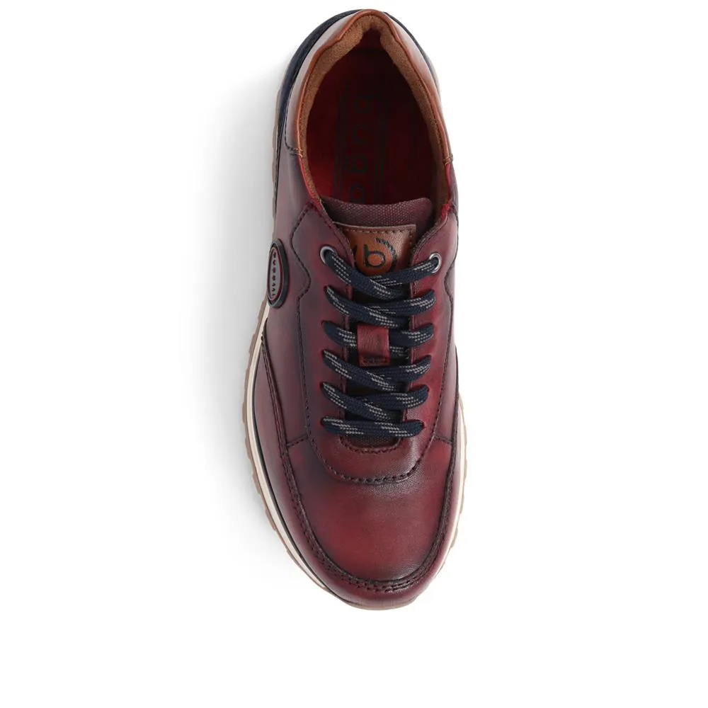 Leather Lace-Up Trainers  - BUG39503 / 324 762