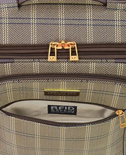 London Fog Brentwood II Expandable Spinner, Cappuccino, 25-Inch