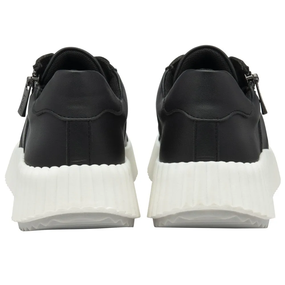 Lotus Trainer Kora with Lace and Zip ULS577 BLACK
