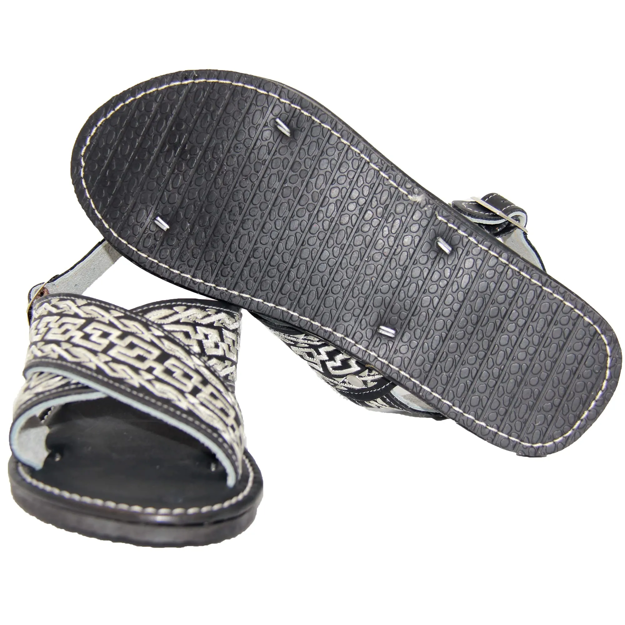 Men’s Mexican Huarache Leather Embroidered Sandal