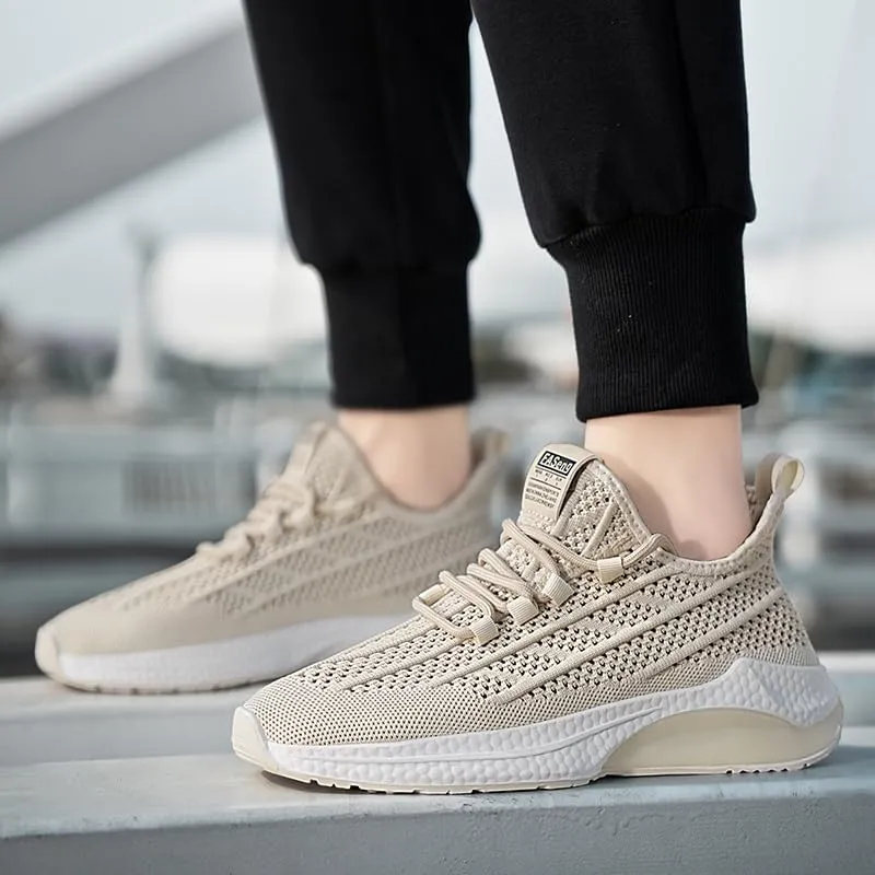 Men's Slip On Fashion Sneakers Comfortable Casual Hands Free Non Slip Workout Shoes Lightweight Breathable Running Walking Tennis Shoes