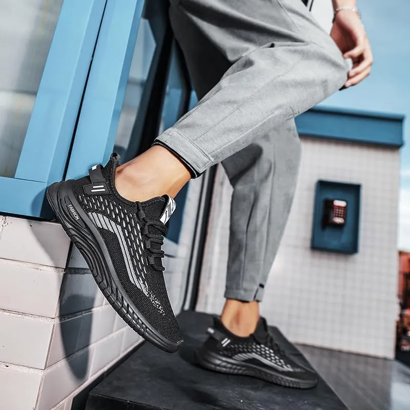 Men's Slip On Fashion Sneakers Comfortable Casual Hands Free Non Slip Workout Shoes Lightweight Breathable Running Walking Tennis Shoes