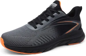 Men's Sports Running Shoes Lightweight Breathable Walking Shoes Non-Slip Outdoor Sports Cross-Country Running Shoes Fashion Sneakers Mesh Athletic Casual Shoes