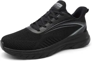 Men's Sports Running Shoes Lightweight Breathable Walking Shoes Non-Slip Outdoor Sports Cross-Country Running Shoes Fashion Sneakers Mesh Athletic Casual Shoes