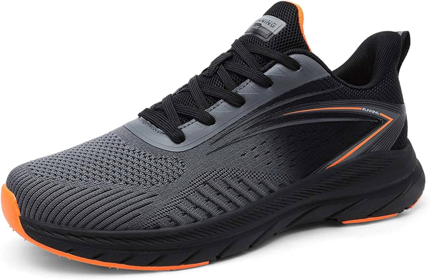 Men's Sports Running Shoes Lightweight Breathable Walking Shoes Non-Slip Outdoor Sports Cross-Country Running Shoes Fashion Sneakers Mesh Athletic Casual Shoes