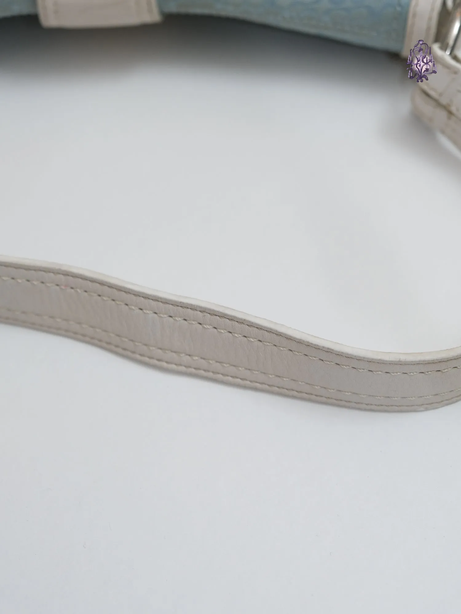  monogram baby blue handbag shoulder bag