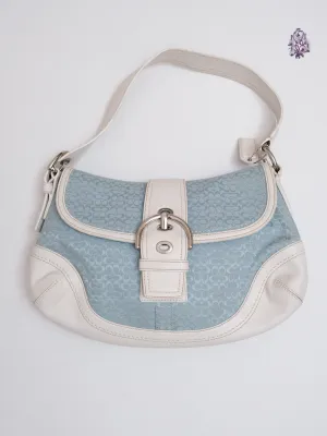  monogram baby blue handbag shoulder bag