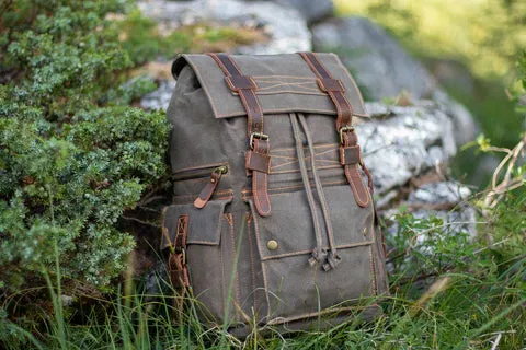 MONTREUX| Canvas Backpack with Drawstring Closure