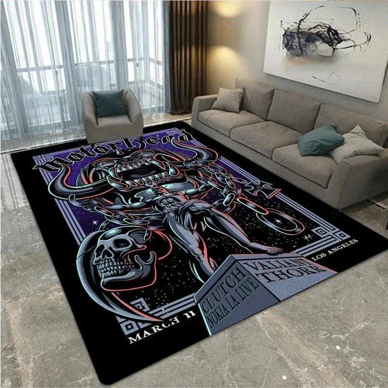 Motörhead Legacy Anti-Slip Rockstar Rug – Living Room, Bedroom, & Photo Studio Essential