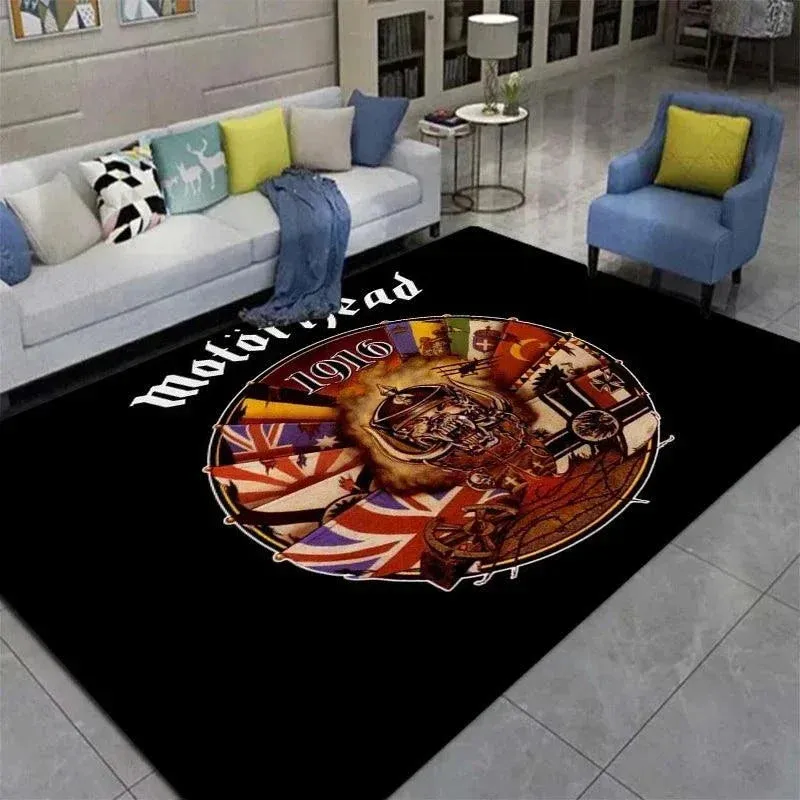 Motörhead Legacy Anti-Slip Rockstar Rug – Living Room, Bedroom, & Photo Studio Essential