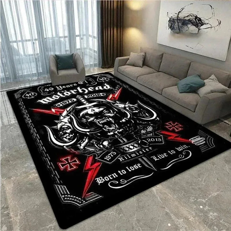 Motörhead Legacy Anti-Slip Rockstar Rug – Living Room, Bedroom, & Photo Studio Essential