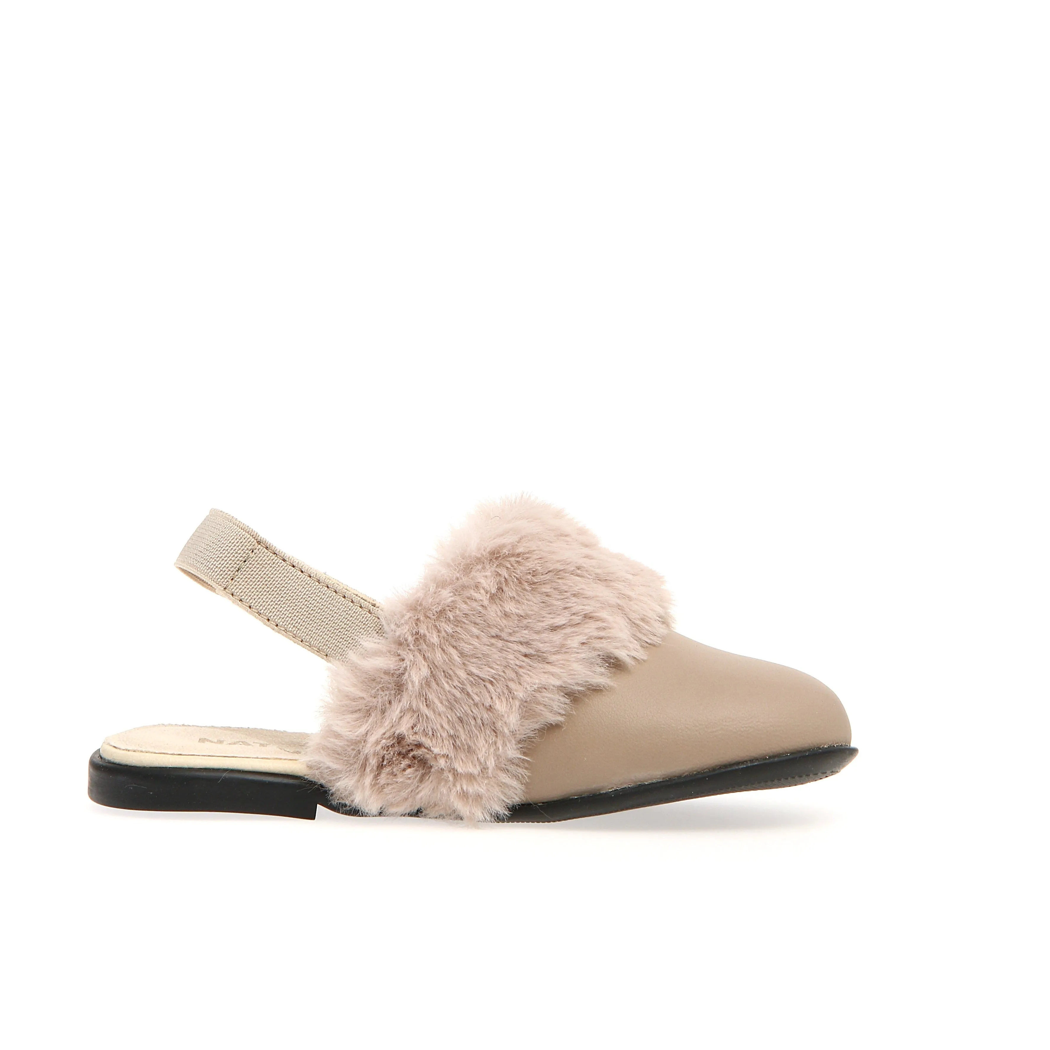 Naturino Girl's Toocuutie Fur Sandals - Taupe