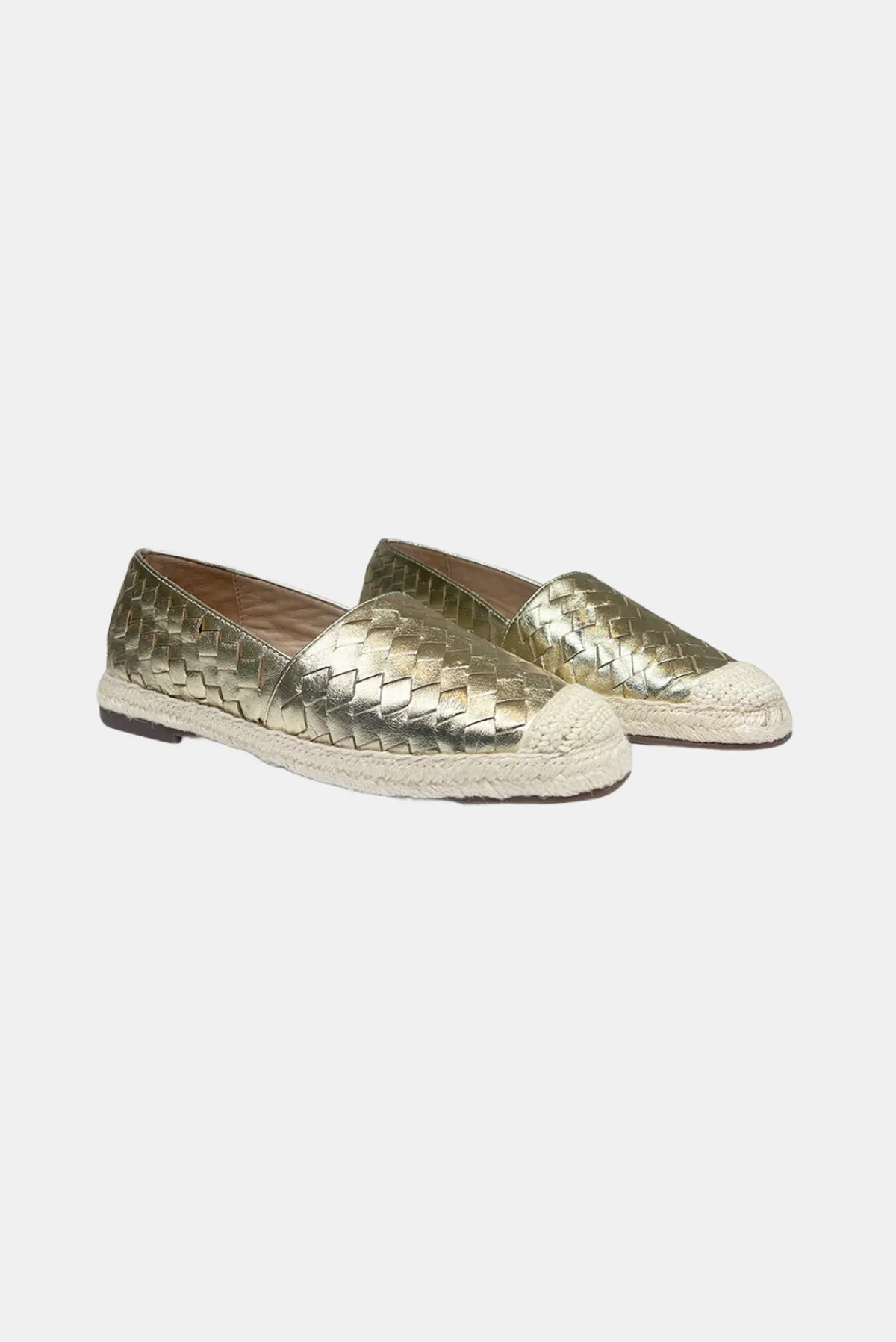 Neo Woven Espadrilles - Gold