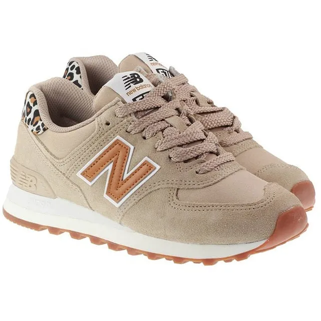 New Balance Trainers Womens 574 Animal Print Mindful Grey