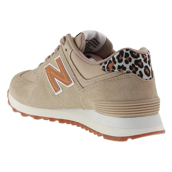 New Balance Trainers Womens 574 Animal Print Mindful Grey