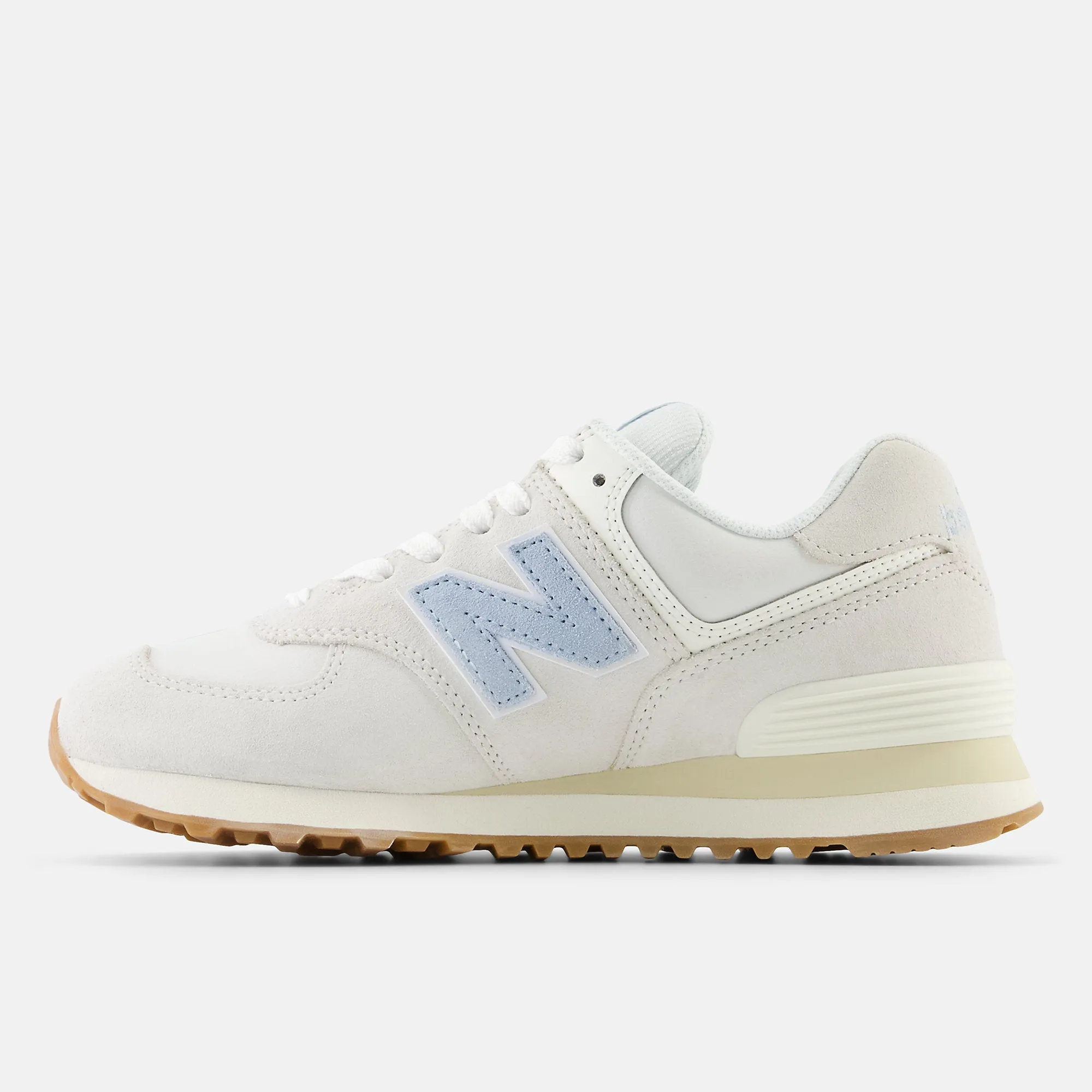 New Balance Womens 574 Fashion Trainers - Sea Salt / Baby Blue