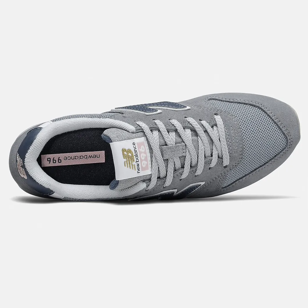 New Balance Womens 996 Fashion Trainers - Gun Metal / Saturn Pink