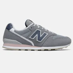 New Balance Womens 996 Fashion Trainers - Gun Metal / Saturn Pink