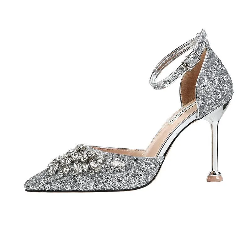 Nude Heels for Wedding High Heels Sandals