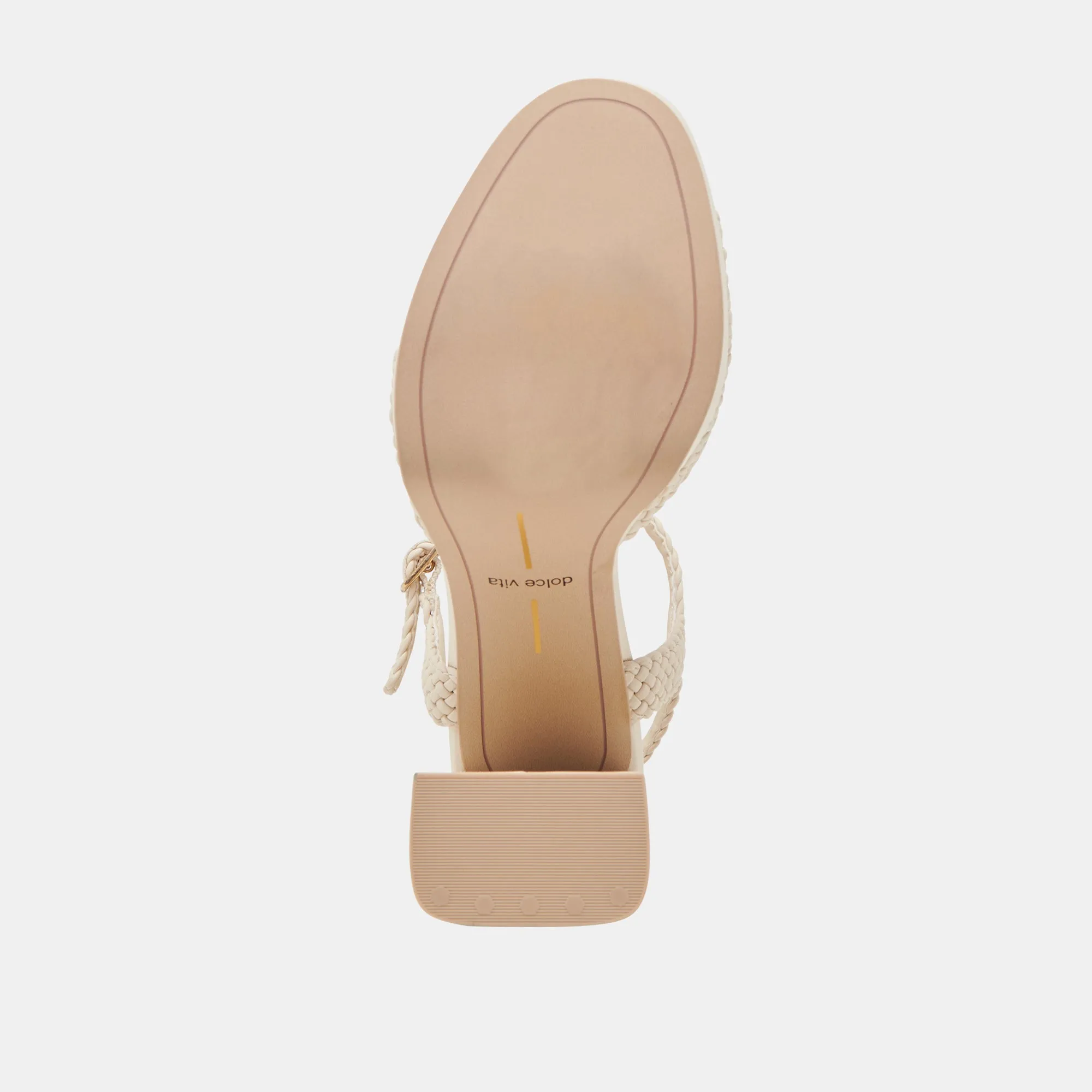 PEYTEN WIDE HEELS CREME WOVEN STELLA
