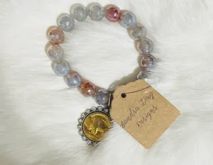 Sandra Ling - Buffalo Gold Coin Fashion Bracelet