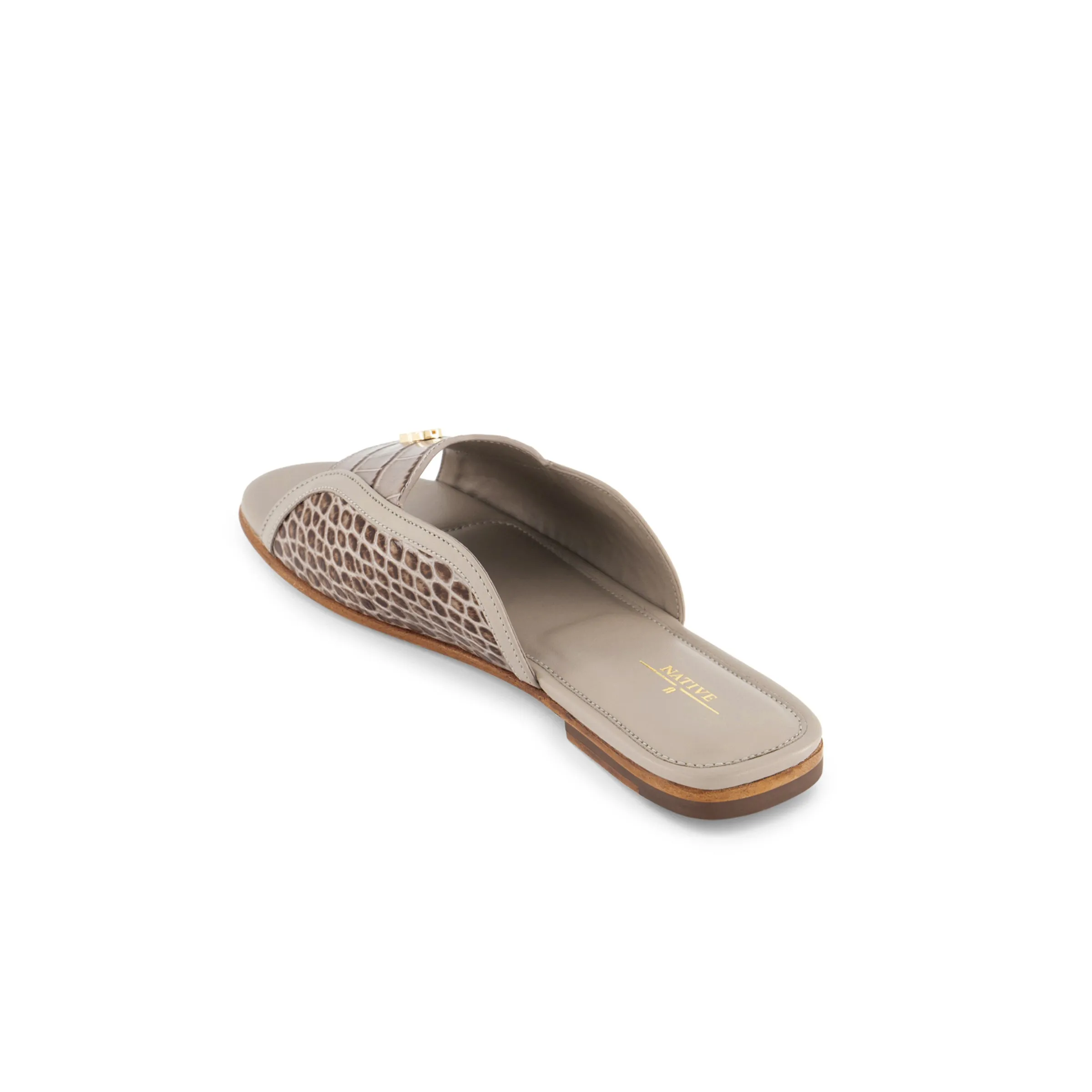 SF in Croc Print 2.0 in Taupe