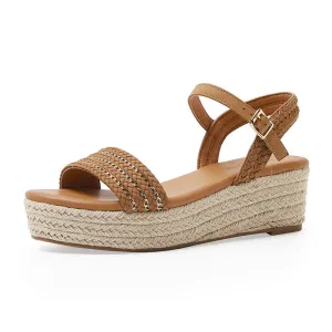 SIKETU | Straw Platform Open Toe Sandals