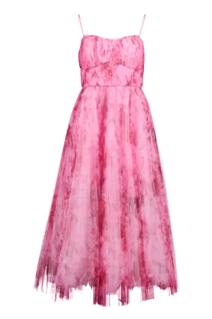 Sleeveless Tulle Long Dress