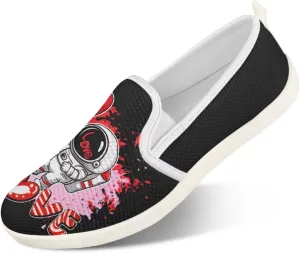 Slip On Shoes for Women Stylish Casual Sneakers Loafers Comfort Zero Drop Flat Walking Sneakers Lightweight Gym Workout Running