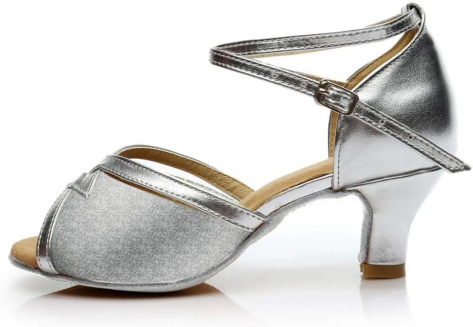 Solid Shoes Dance Prom Fashion Women's Sandals Latin Ballroom Women's Sandals for Walking Shoes