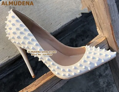Studded Pointed Toe Heels