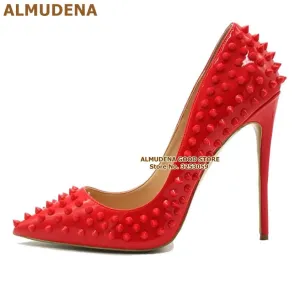 Studded Pointed Toe Heels