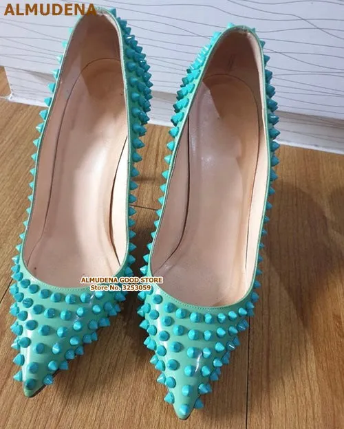 Studded Pointed Toe Heels