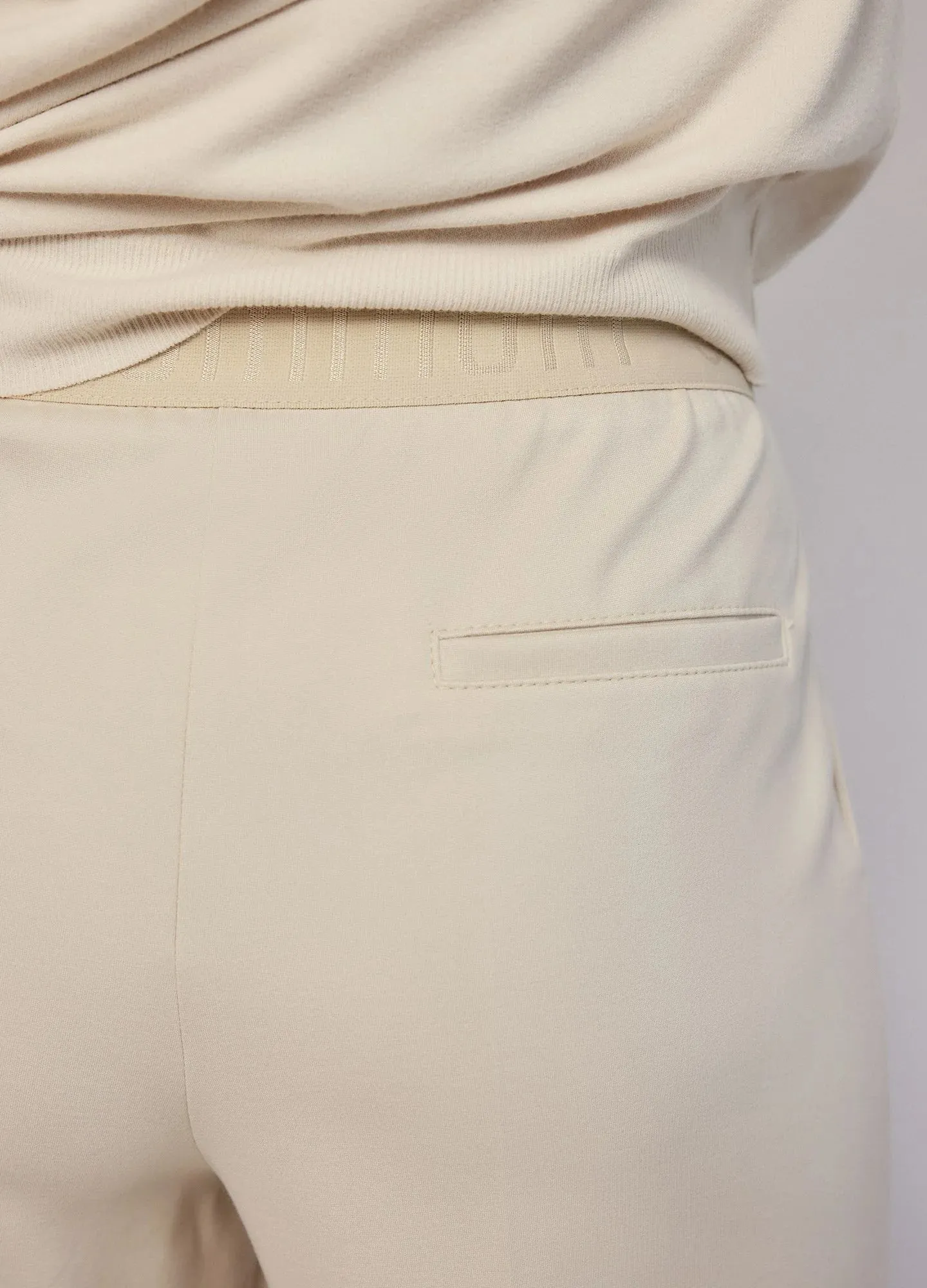 Summum Woman Punto Milano Trousers (Ivory)