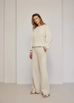 Summum Woman Punto Milano Trousers (Ivory)