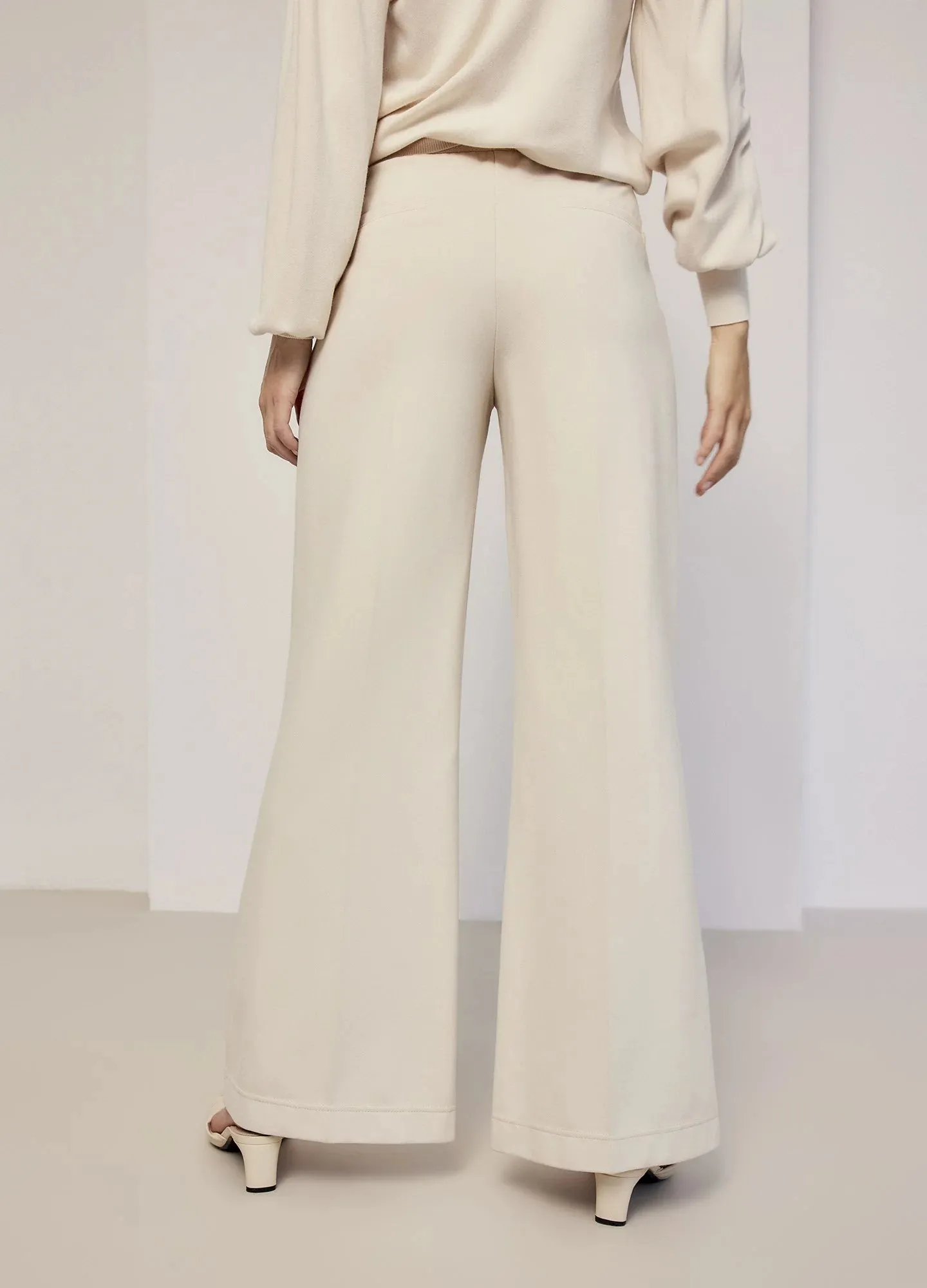 Summum Woman Punto Milano Trousers (Ivory)