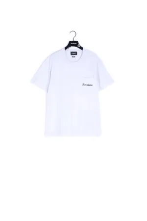 T-shirt coton blanc sérigraphie Black Wisdom