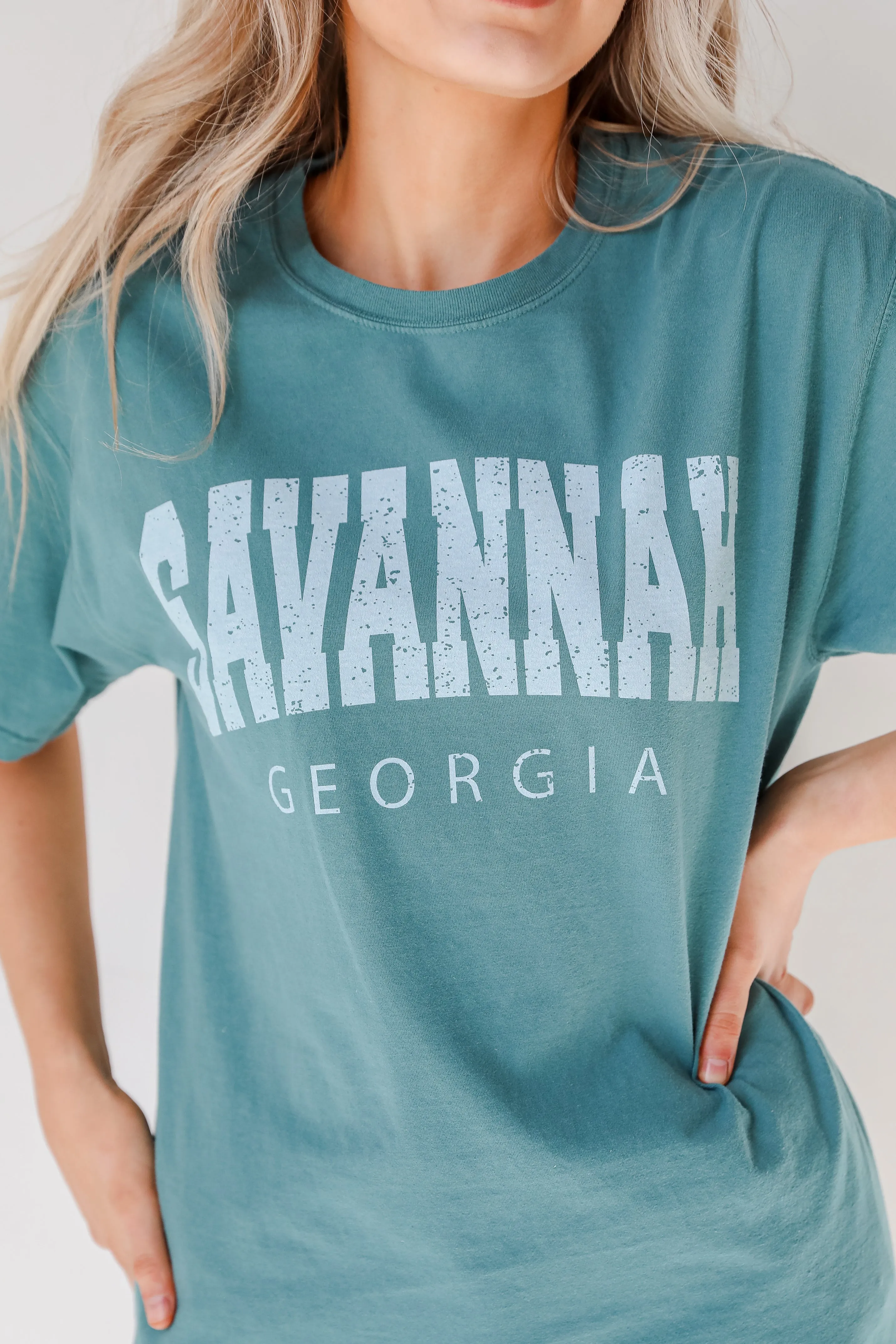 Teal Savannah Georgia Tee