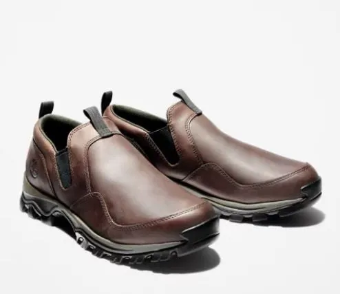 Timberland Men's Mt Maddsen Slip-On Hiking Boots Dark Brown Full Grain