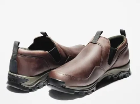Timberland Men's Mt Maddsen Slip-On Hiking Boots Dark Brown Full Grain