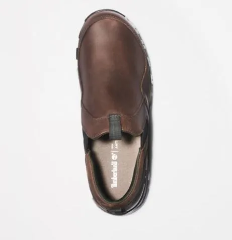 Timberland Men's Mt Maddsen Slip-On Hiking Boots Dark Brown Full Grain