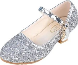 Toddler Baby Shoes Children Shoes Girls Fashion Stage High Heel Dance Performance Princess Single Open-Toe Flat Sandals
