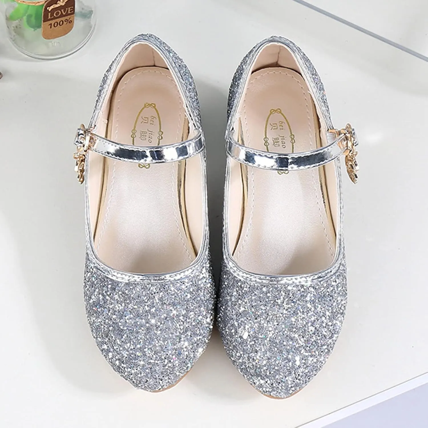 Toddler Baby Shoes Children Shoes Girls Fashion Stage High Heel Dance Performance Princess Single Open-Toe Flat Sandals