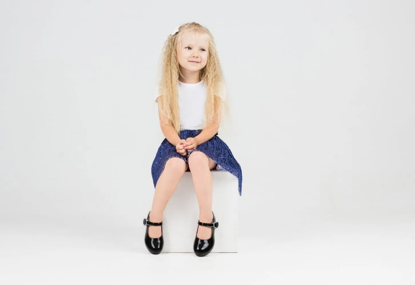 Toddler Girls Mary Jane Ballet Flats Black School Dress Shoes for Formal Party School Performance