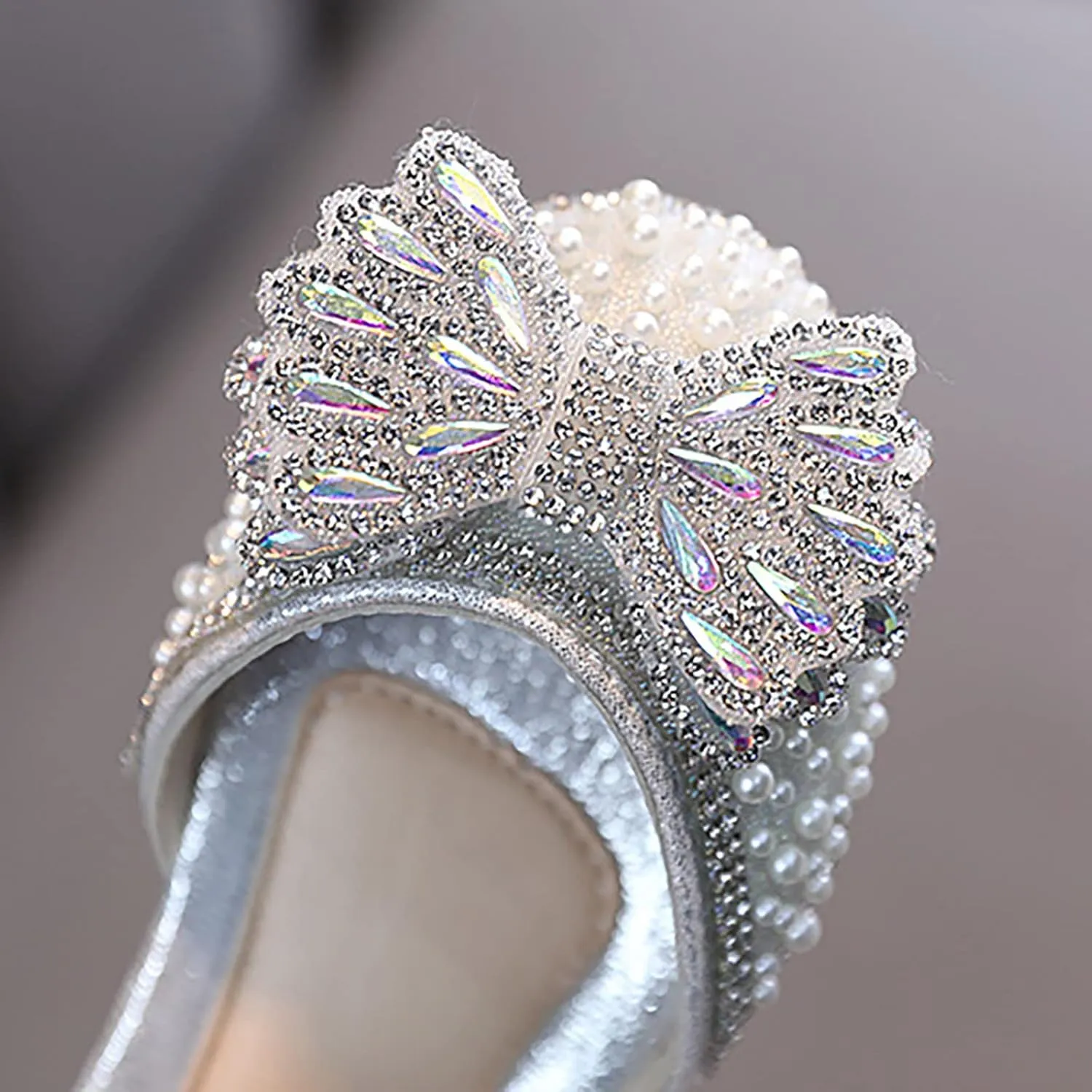 Toddler Sandals Fashion Spring And Summer Girls Dance Shoes Princess Dress Performance Shoes Pearl Slip on Water Shoe