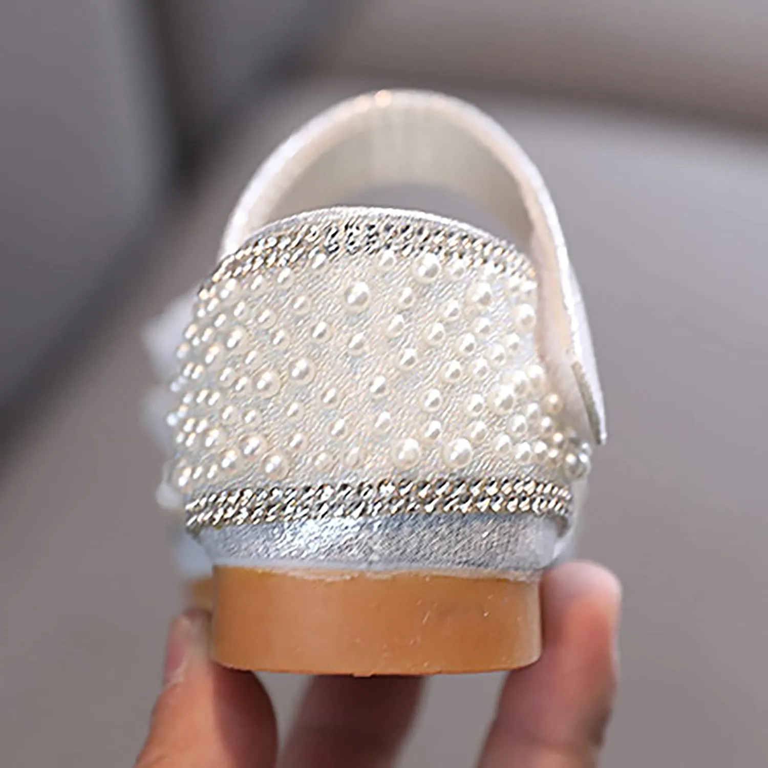Toddler Sandals Fashion Spring And Summer Girls Dance Shoes Princess Dress Performance Shoes Pearl Slip on Water Shoe