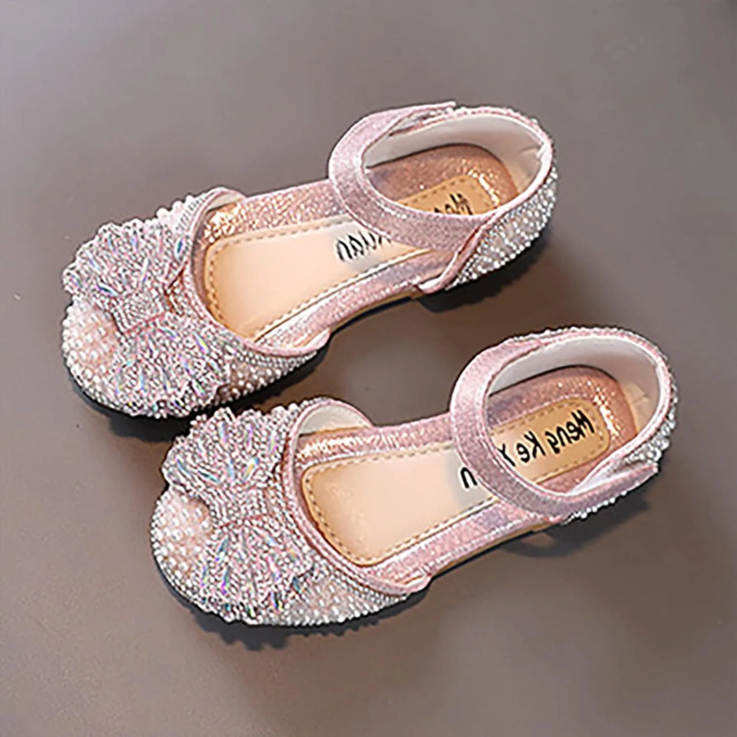 Toddler Sandals Fashion Spring And Summer Girls Dance Shoes Princess Dress Performance Shoes Pearl Slip on Water Shoe