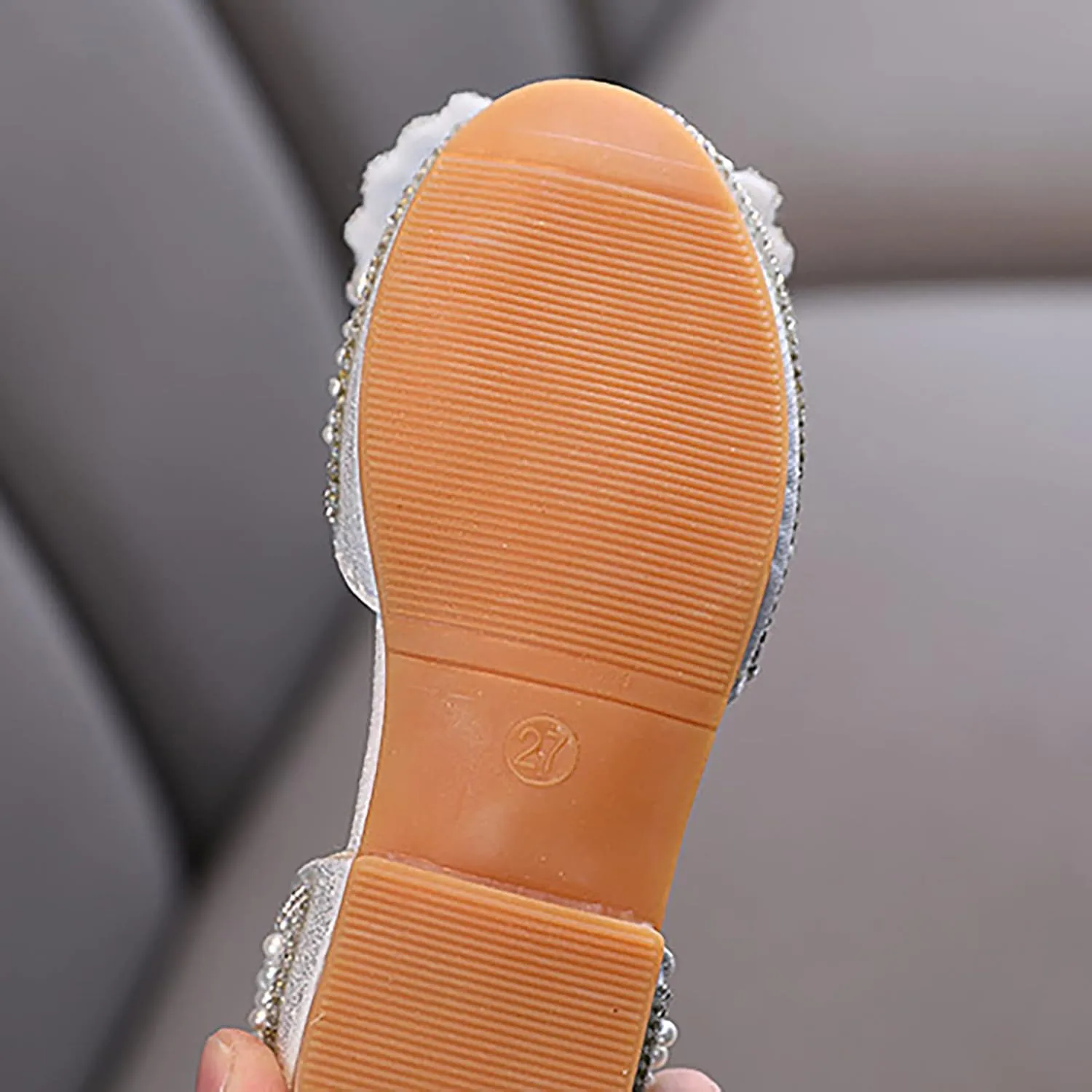Toddler Sandals Fashion Spring And Summer Girls Dance Shoes Princess Dress Performance Shoes Pearl Slip on Water Shoe