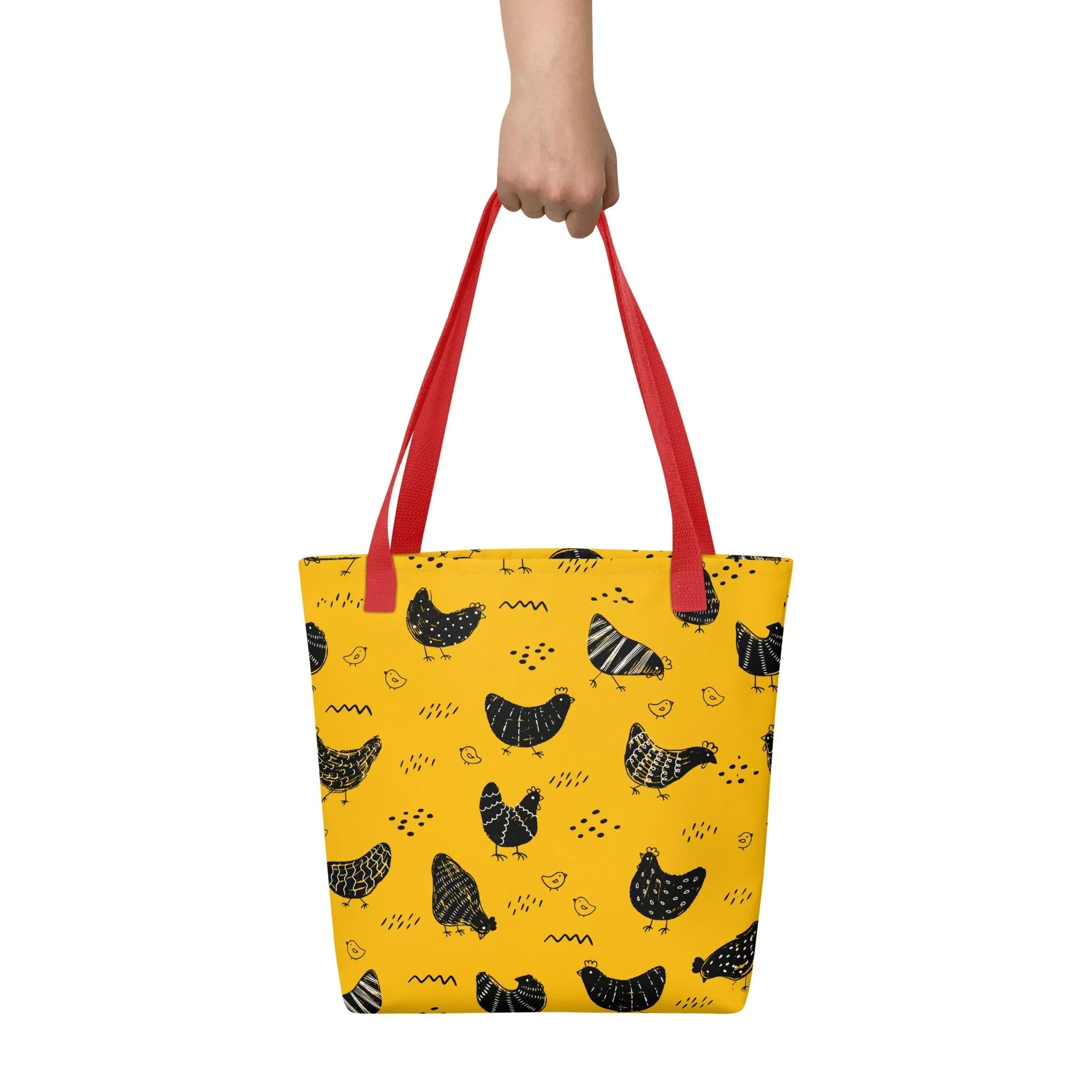 Vintage Yellow Chicken Tote Bag