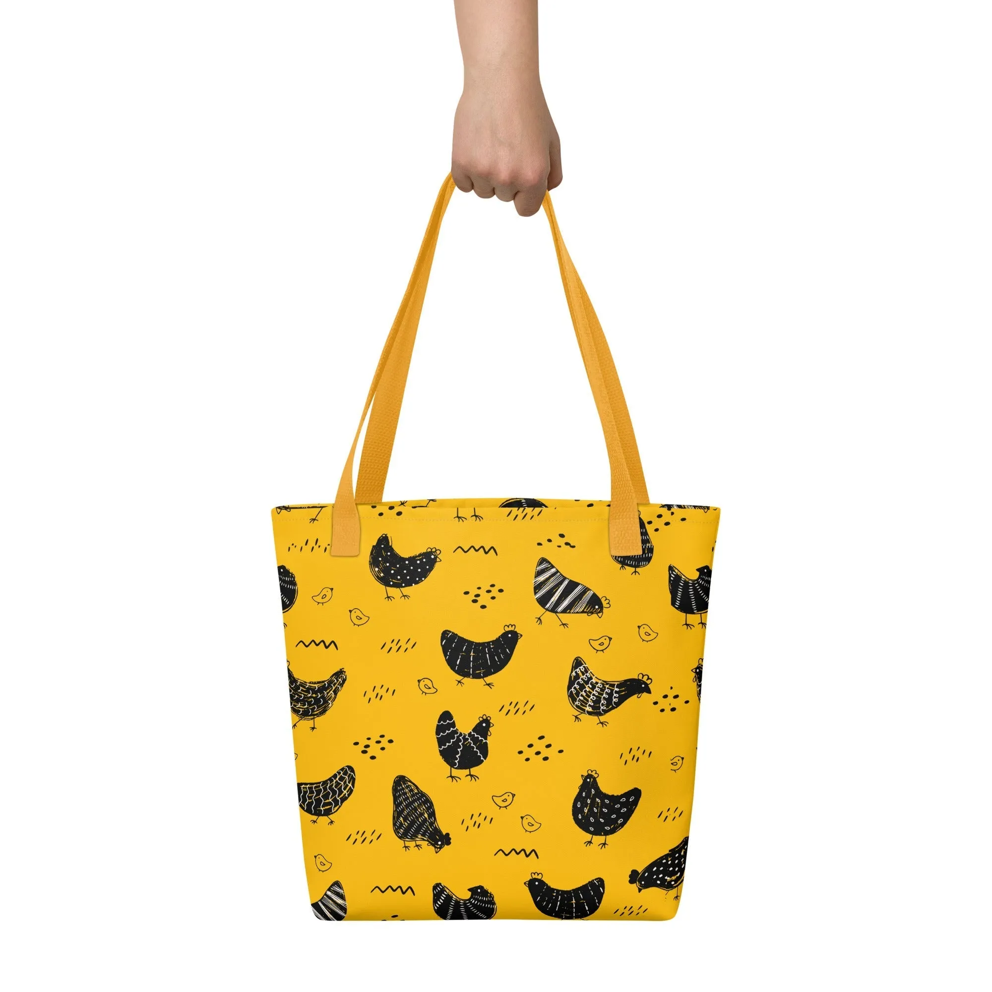 Vintage Yellow Chicken Tote Bag
